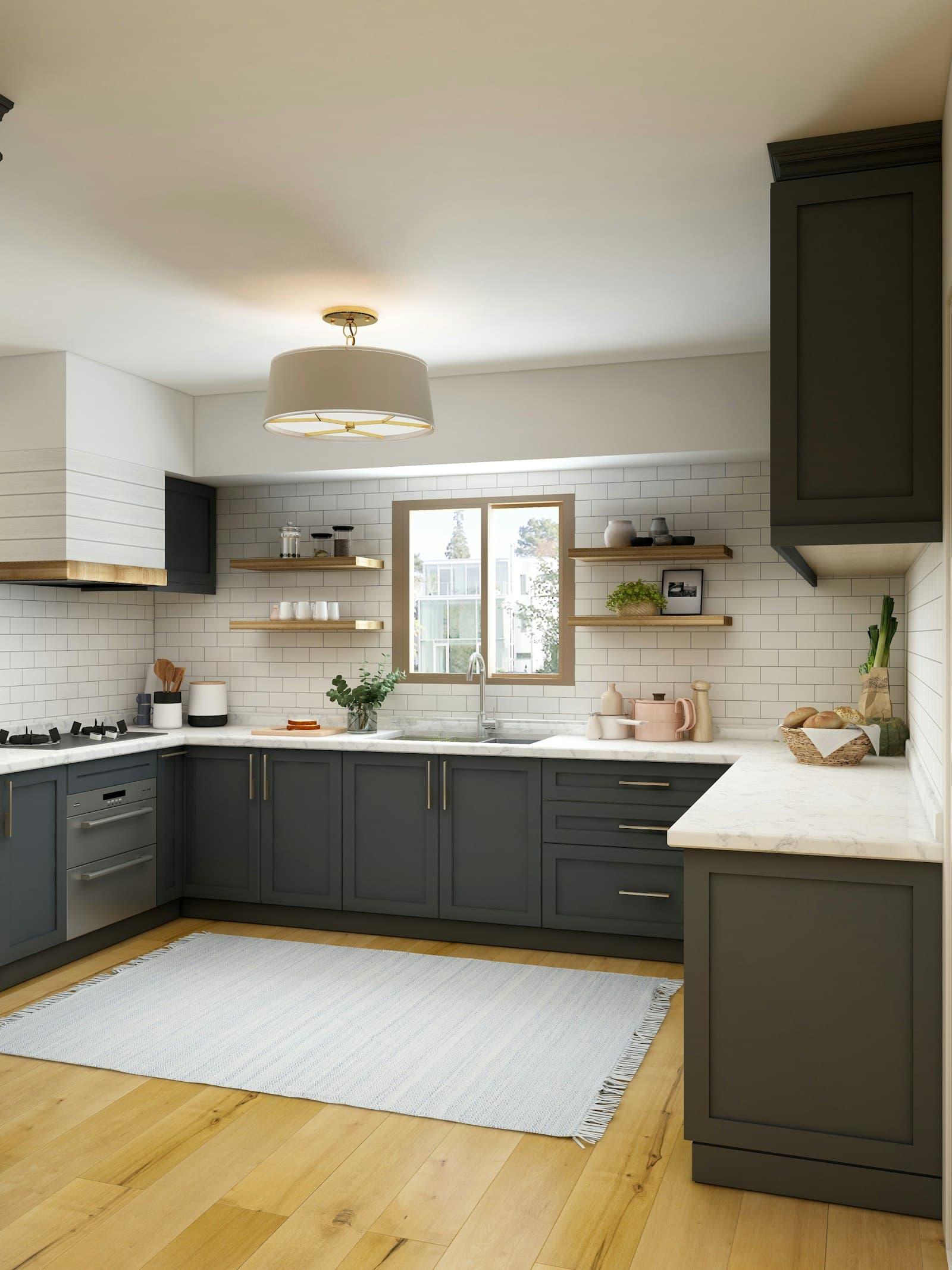 A bright, freshly cleaned kitchen